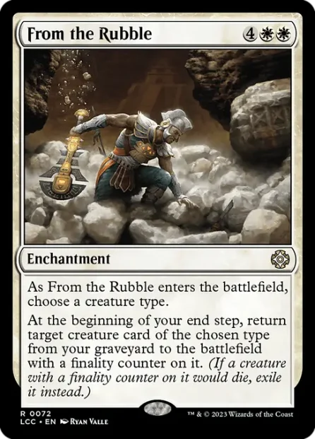 From the Rubble, The Lost Caverns of Ixalan Commander — Magic: The Gathering card
