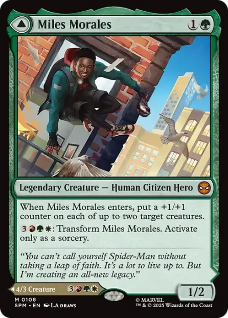 Miles Morales // Ultimate Spider-Man, Marvel's Spider-Man — Magic: The Gathering card