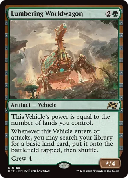 Lumbering Worldwagon, Aetherdrift — Magic: The Gathering card