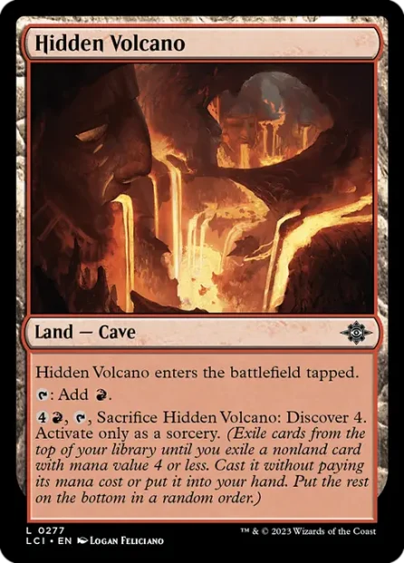 Hidden Volcano, The Lost Caverns of Ixalan — Magic: The Gathering card