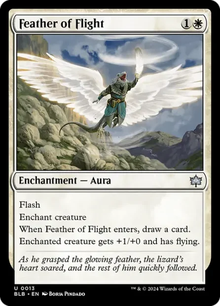 Feather of Flight, Bloomburrow — Magic: The Gathering card