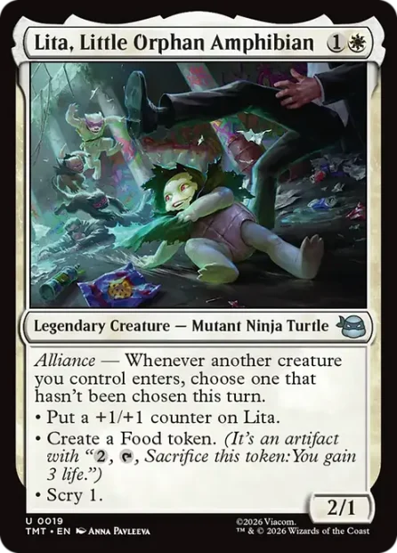 Lita, Little Orphan Amphibian, Teenage Mutant Ninja Turtles — Magic: The Gathering card