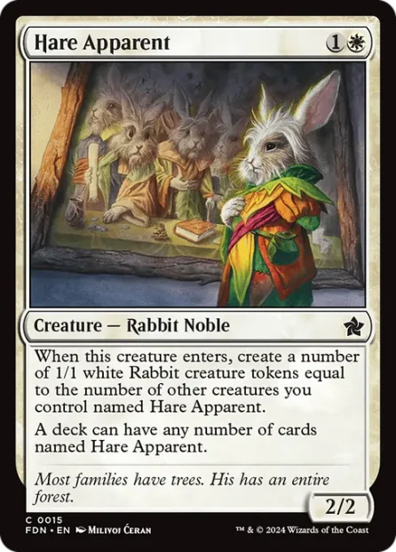 Hare Apparent, Foundations — Magic: The Gathering card
