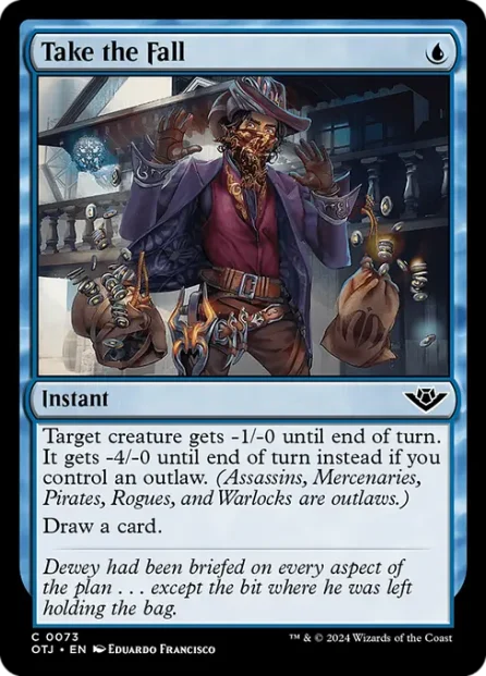 Take the Fall, Outlaws of Thunder Junction — Magic: The Gathering card