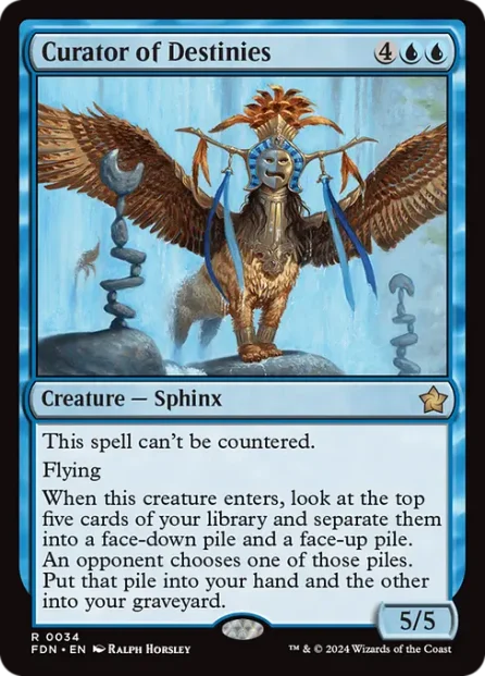 Curator of Destinies, Foundations — Magic: The Gathering card