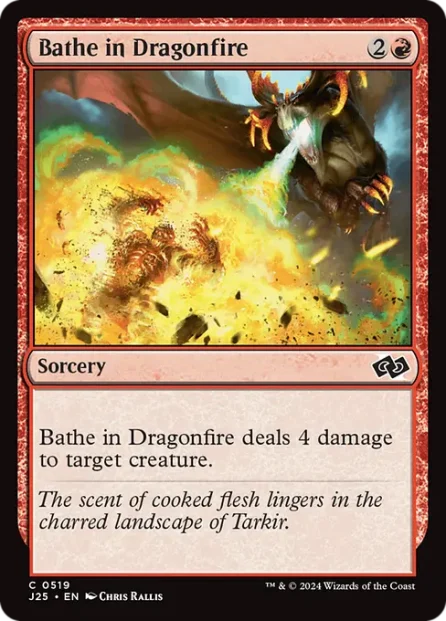 Bathe in Dragonfire, Foundations Jumpstart — Magic: The Gathering card