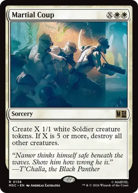 Martial Coup, Marvel Super Heroes Commander — Magic: The Gathering card