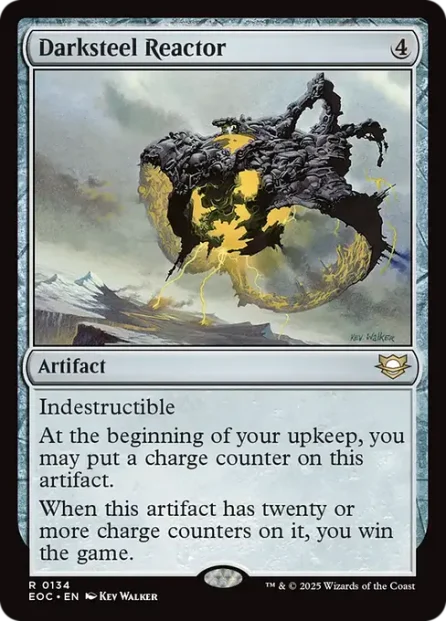 Darksteel Reactor, Edge of Eternities Commander — Magic: The Gathering card
