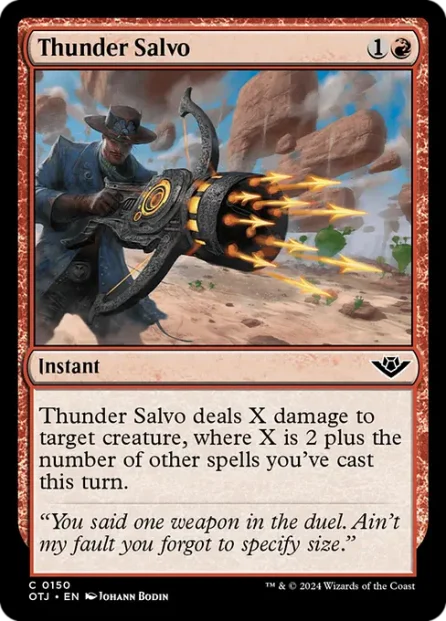 Thunder Salvo, Outlaws of Thunder Junction — Magic: The Gathering card