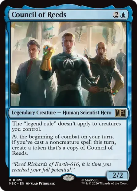 Council of Reeds, Marvel Super Heroes Commander — Magic: The Gathering card