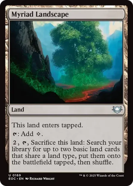 Myriad Landscape, Edge of Eternities Commander — Magic: The Gathering card