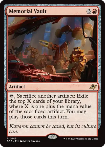 Memorial Vault, Edge of Eternities — Magic: The Gathering card
