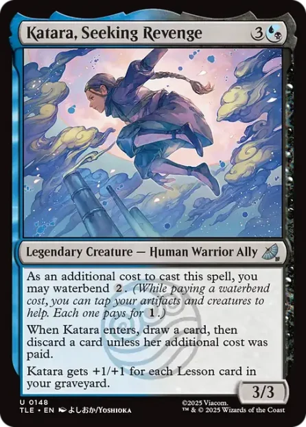 Katara, Seeking Revenge, Avatar: The Last Airbender Eternal, foil — Magic: The Gathering card