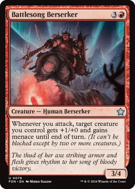 Battlesong Berserker, Foundations — Magic: The Gathering card