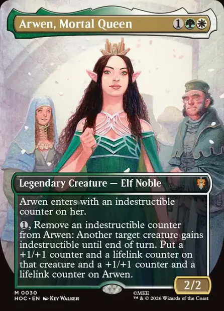 Arwen, Mortal Queen, The Hobbit Eternal — Magic: The Gathering card