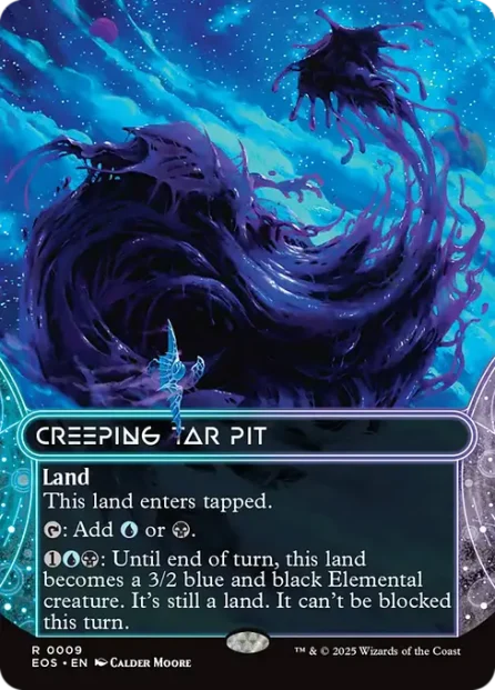 Creeping Tar Pit, Edge of Eternities: Stellar Sights — Magic: The Gathering card