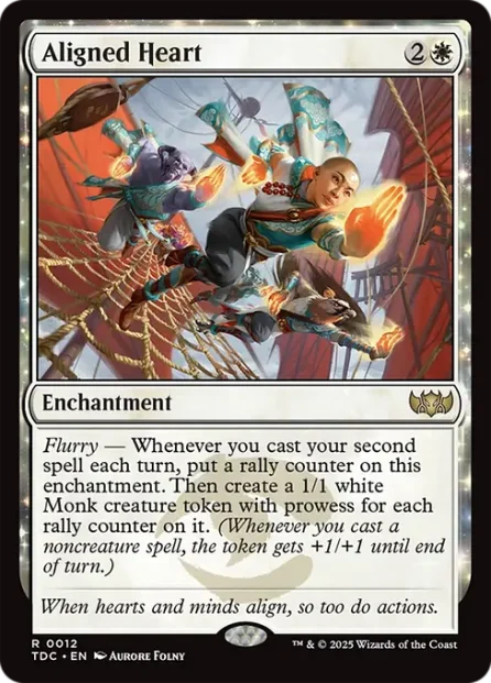 Aligned Heart, Tarkir: Dragonstorm Commander — Magic: The Gathering card