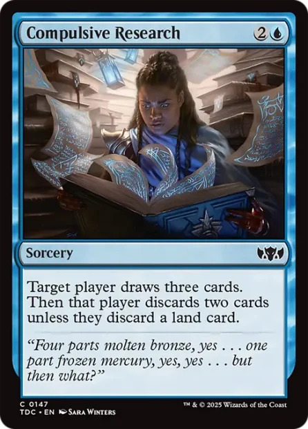 Compulsive Research, Tarkir: Dragonstorm Commander — Magic: The Gathering card