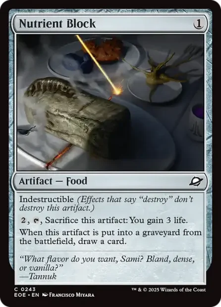 Nutrient Block, Edge of Eternities — Magic: The Gathering card