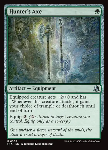 Hunter's Axe, Reality Fracture — Magic: The Gathering card