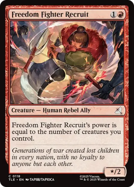 Freedom Fighter Recruit, Avatar: The Last Airbender Eternal — Magic: The Gathering card