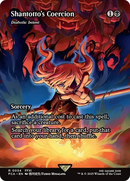 Diabolic Intent, Final Fantasy: Through the Ages — Magic: The Gathering card