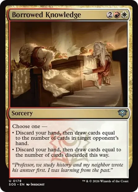 Borrowed Knowledge, Secrets of Strixhaven — Magic: The Gathering card