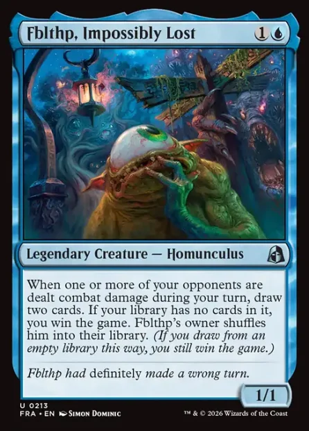 Fblthp, Impossibly Lost, Reality Fracture — Magic: The Gathering card