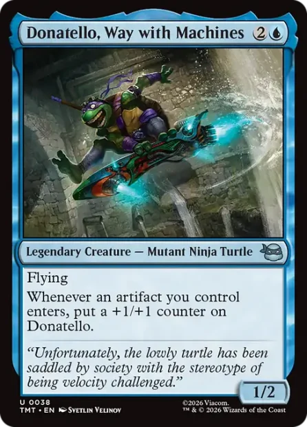 Donatello, Way with Machines, Teenage Mutant Ninja Turtles — Magic: The Gathering card