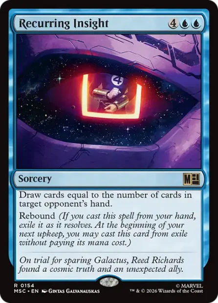 Recurring Insight, Marvel Super Heroes Commander — Magic: The Gathering card