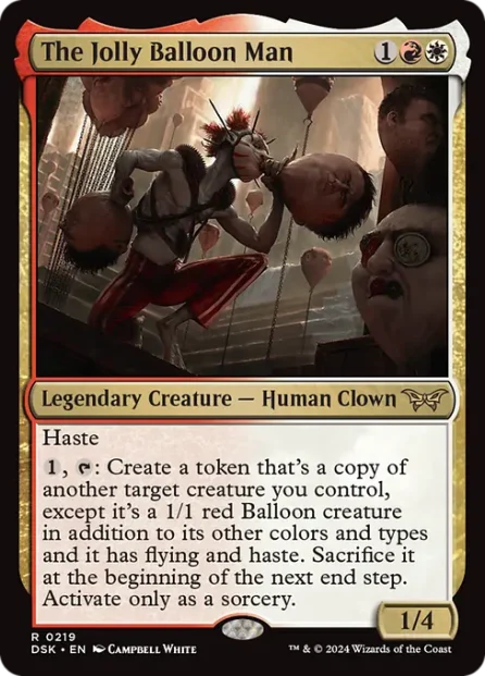The Jolly Balloon Man, Duskmourn: House of Horror — Magic: The Gathering card