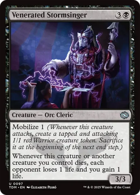 Venerated Stormsinger, Tarkir: Dragonstorm — Magic: The Gathering card