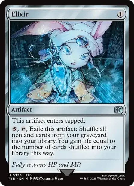 Elixir, Final Fantasy, foil — Magic: The Gathering card
