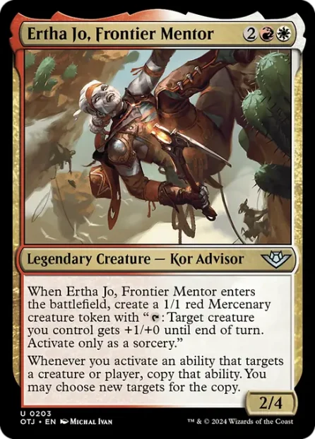 Ertha Jo, Frontier Mentor, Outlaws of Thunder Junction — Magic: The Gathering card