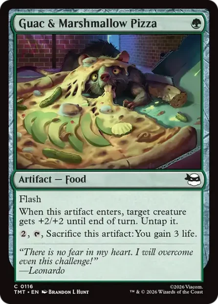 Guac & Marshmallow Pizza, Teenage Mutant Ninja Turtles — Magic: The Gathering card