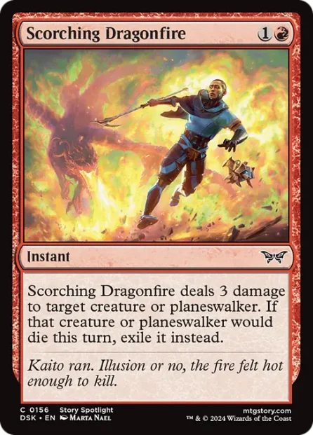 Scorching Dragonfire, Duskmourn: House of Horror — Magic: The Gathering card