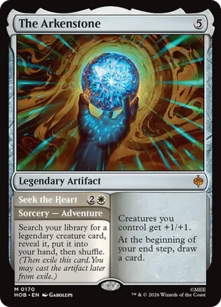The Arkenstone // Seek the Heart, The Hobbit — Magic: The Gathering card