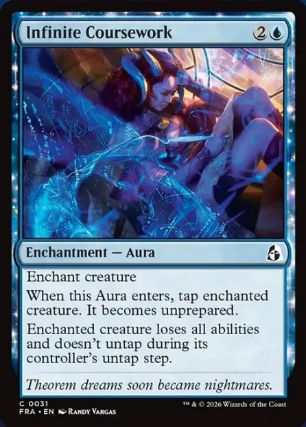 Infinite Coursework, Reality Fracture — Magic: The Gathering card