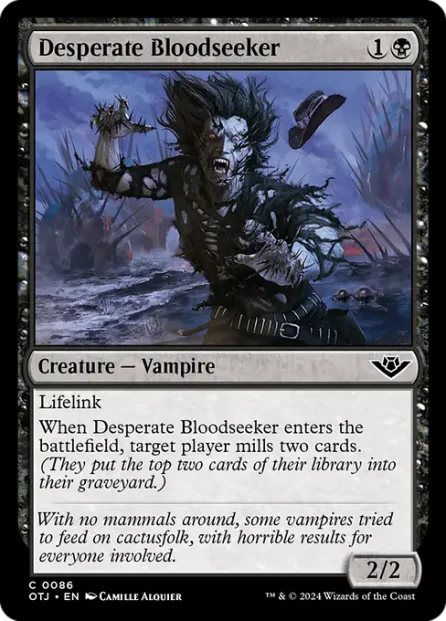 Desperate Bloodseeker, Outlaws of Thunder Junction — Magic: The Gathering card