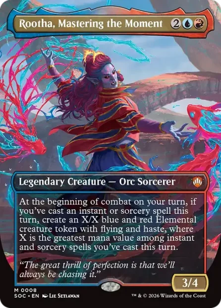 Rootha, Mastering the Moment, Secrets of Strixhaven Commander — Magic: The Gathering card