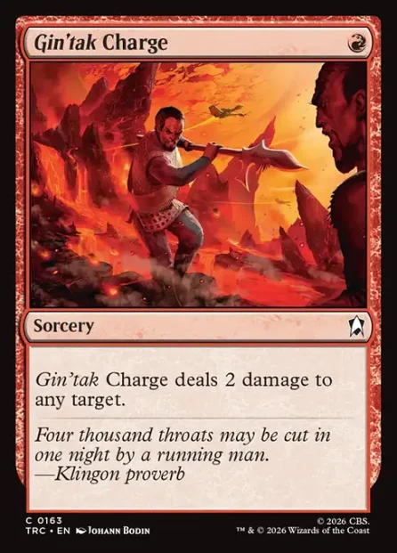 Gin'tak Charge, Star Trek Commander — Magic: The Gathering card