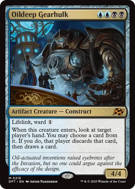 Oildeep Gearhulk, Aetherdrift — Magic: The Gathering card