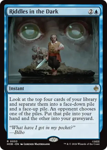 Riddles in the Dark, The Hobbit — Magic: The Gathering card