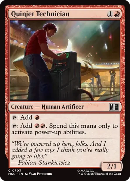 Quinjet Technician, Marvel Super Heroes Commander — Magic: The Gathering card