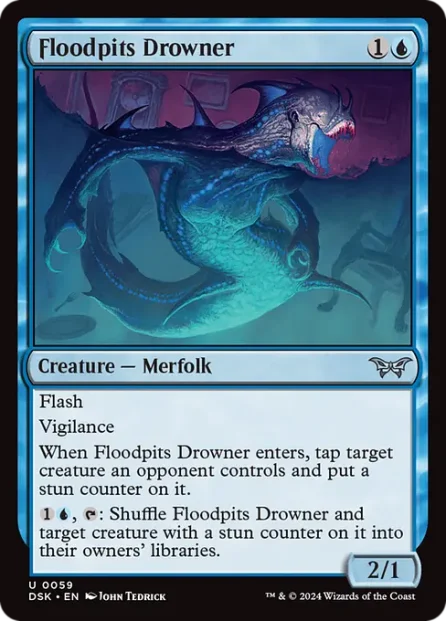 Floodpits Drowner, Duskmourn: House of Horror — Magic: The Gathering card