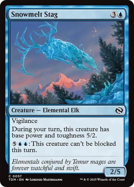 Snowmelt Stag, Tarkir: Dragonstorm — Magic: The Gathering card