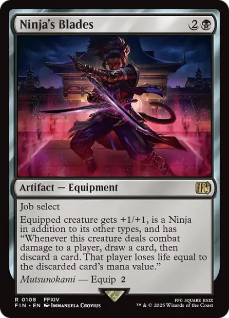 Ninja's Blades, Final Fantasy — Magic: The Gathering card