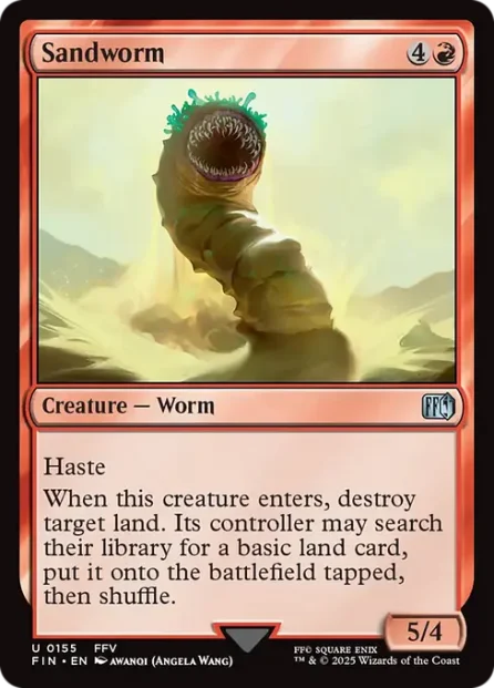 Sandworm, Final Fantasy — Magic: The Gathering card
