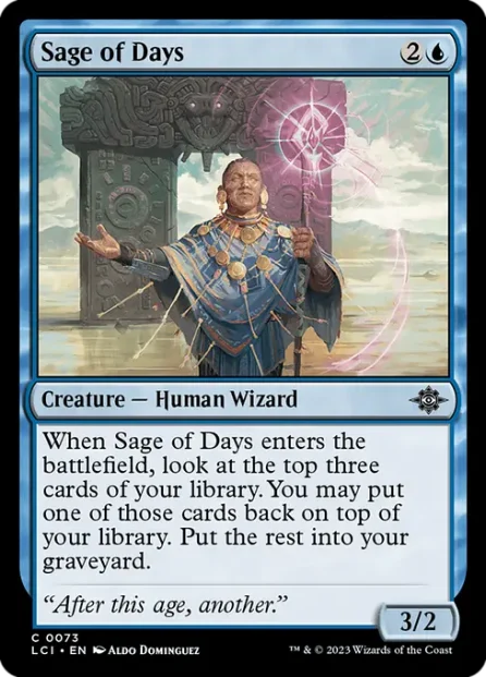 Sage of Days, The Lost Caverns of Ixalan — Magic: The Gathering card