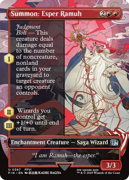 Summon: Esper Ramuh, Final Fantasy — Magic: The Gathering card